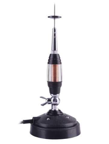 Automobilinė antena CB Peiying Elite 122 magnetinė, reguliuojamu kampu, nuimamu strypu